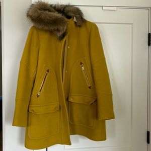 J. Crew Chateau Parka in Italian Stadium Cloth yellow